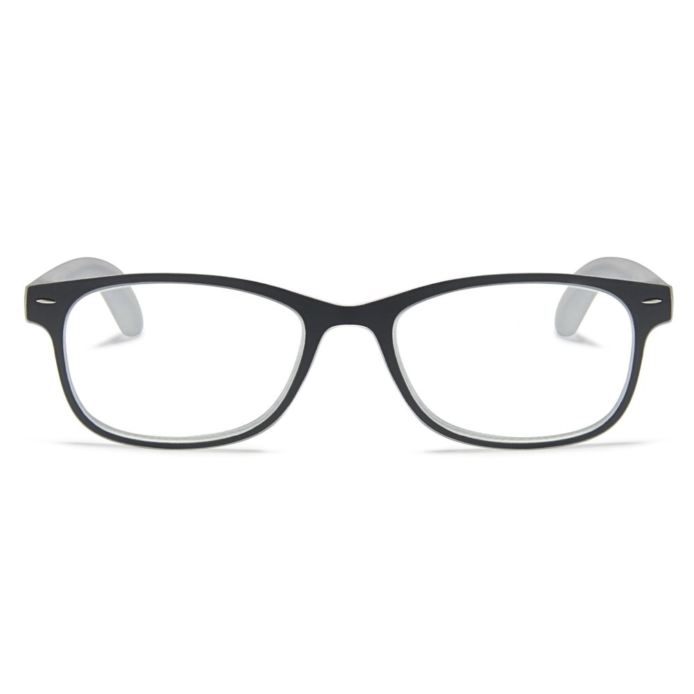 2SeeLife Blue Light Reading Glasses for Men & Women Small-Medium Fit, Sturdy Frame, Spring Hinges, Premium Readers, Gray, +2.25