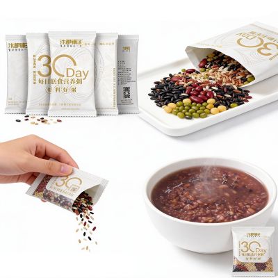 30 Days Mixed Grain Porridge, 100g X 30 Packs, 5 Flavors, Individual Small Packages, Easy Cook For Breakfast/Lunch/Snack