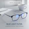 2SeeLife Blue Light Reading Glasses for Men & Women Small-Medium Fit, Sturdy Frame, Spring Hinges, Premium Readers, Black, +2.25 view 2