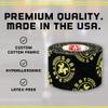 Goat Tape Scary Sticky Athletic Tape. Black Fabric with Yellow Ink Print. 1.5" x 10yds. Sold in Packs of Two Rolls Each view 3