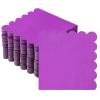 100 Pcs Cocktail Napkins, 2-Ply Scalloped Paper Napkins 5 x 5 Inches, Disposable Beverage Dessert Napkins for Wedding, Birthday, Dinner, Party, Baby Shower Anniversary view 1