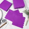 100 Pcs Cocktail Napkins, 2-Ply Scalloped Paper Napkins 5 x 5 Inches, Disposable Beverage Dessert Napkins for Wedding, Birthday, Dinner, Party, Baby Shower Anniversary view 4