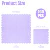 100Pcs Lavender Cocktail Napkins, Disposable Scalloped Napkins for Party view 2