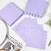 100Pcs Lavender Cocktail Napkins, Disposable Scalloped Napkins for Party view 4