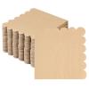 100 Pcs Cocktail Napkins, 2-Ply Scalloped Paper Napkins 5 x 5 Inches, Disposable Beverage Dessert Napkins for Wedding, Birthday, Dinner, Party, Baby Shower Anniversary view 1