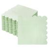 100 Pcs Cocktail Napkins, 2-Ply Scalloped Paper Napkins 5 x 5 Inches, Disposable Beverage Dessert Napkins for Wedding, Birthday, Dinner, Party, Baby Shower Anniversary view 1