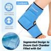 Comfpack Ankle Foot Ice Pack Wrap for Sprained Ankle/Surgery Recovery, 30% More Gel Cold Compression Therapy with Sectional Design for Plantar Fasciitis, Swelling, Achilles Tendonitis, FSA Eligible view 3