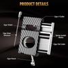 AHGDDA Carbon Fiber Cigar Cutter Stainless Steel Punch Compact Cutting Accessory view 2