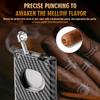 AHGDDA Carbon Fiber Cigar Cutter Stainless Steel Punch Compact Cutting Accessory view 4