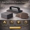 31 Pcs Griddle Cleaning Kit with Screen Holder, Grill Screens & Griddle Cleaning Pads, Heavy Duty Grill Scrubber & Scouring Pad for Flat Top & Stainless Steel Griddle view 4