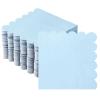 100 Pcs Cocktail Napkins, 2-Ply Scalloped Paper Napkins 5 x 5 Inches, Disposable Beverage Dessert Napkins for Wedding, Birthday, Dinner, Party, Baby Shower Anniversary view 1