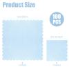 100 Pcs Cocktail Napkins, 2-Ply Scalloped Paper Napkins 5 x 5 Inches, Disposable Beverage Dessert Napkins for Wedding, Birthday, Dinner, Party, Baby Shower Anniversary view 2
