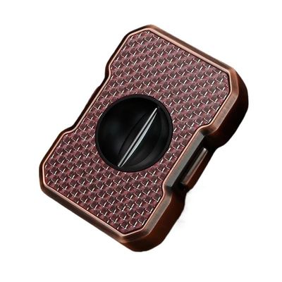 AHGDDA V Shaped Metal Trimmer - Zinc Alloy Cigar Accessory with Hole Punch, Portable Travel Tool for Various Gauges(I)