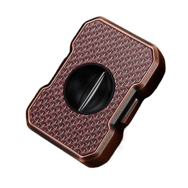 AHGDDA V Shaped Metal Trimmer - Zinc Alloy Cigar Accessory with Hole Punch, Portable Travel Tool for Various Gauges(I)