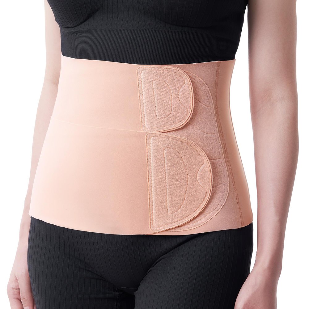 Momcozy Ergowrap Petite Belly Binder, 3D Lifting & Ergonest Back Support