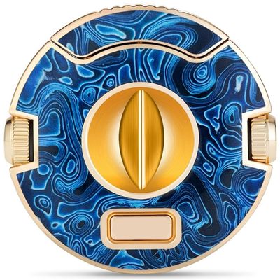 AHGDDA Cigar Cutter Artistic Design Vibrant Decorative Motif Circular Frame Sharp Blade Manual Handheld Shear(I)