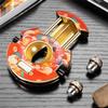 AHGDDA Cigar Cutter Artistic Design Vibrant Decorative Motif Circular Frame Sharp Blade Manual Handheld Shear(I) view 4