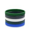 5 Pack-Tree Nut Allergy Medical Alert Silicone Bracelet 8mm Silicone Rubber Emergency Waterproof Sport Thin Wristband,7.5",Light Blue view 2