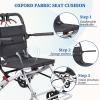 Lightweight Foldable Transport Wheelchair for Adults, 18.1 Wide Seat (Upgraded from 15), Easy Folding, Travel-Friendly Design view 3
