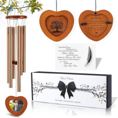 Vmohuyktx Meditative Sympathy Present Aluminum Air Toll 32 Inch Offering Easy Individualization and Comforting Musical Sounds for Outdoor Deck Aluminum Air Toll