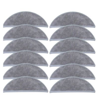 12Pcs Mop Cloth Replacement Parts for Robot Vacuum Cleaner