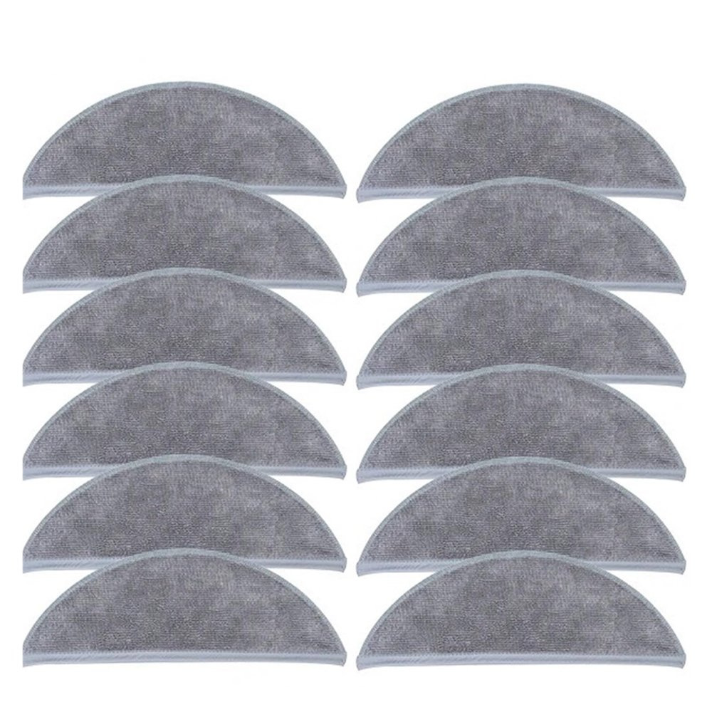 12Pcs Mop Cloth Replacement Parts for Robot Vacuum Cleaner