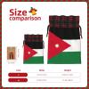TBABMDPDM Jordanian flag Print Christmas Santa Sack,linen Gift Bag with Drawstring,for Xmas Party Package Storage view 4