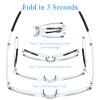 OPTOFENDY Folding Reading Glasses for Women Men, Lightweight Compact Anti-slip Readers, Portable Blue Light Glasses with Zipper Case, Grey 1.75 view 3