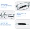 OPTOFENDY Folding Reading Glasses for Women Men, Lightweight Compact Anti-slip Readers, Portable Blue Light Glasses with Zipper Case, Grey 1.75 view 4