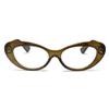 2SeeLife Oversized Cat Eye Reading Glasses for Women Medium-Large Fit, Sturdy Frame, Spring Hinges, Premium Cateye Readers, Green Olive, +1.50 view 1