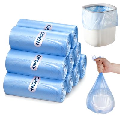 0.5 Gallon Mini Trash Bags, 300 Count Desktop Wastebasket Bin Liners, Small Plastic Bags for Home Office Kitchen, Blue
