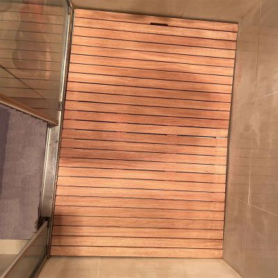 12 12 20 24 24 36 36 48 in Rectangular Home Wooden Bathroom Mat, Hardwood Shower Mats for Jacuzzi/Spa, Anti-Slip Timber Shower Mats(W 18 in L 24 in)