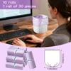 0.5 Gallon Mini Trash Bags, 300 Count Desktop Trash Bag Wastebasket Bin Liners, Small Plastic Bags for Home Office Kitchen, Purple view 2