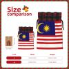 TBABMDPDM Malaysia Flag Print Christmas Santa Sack,linen Gift Bag with Drawstring,for Xmas Party Package Storage view 4