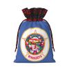 TBABMDPDM Minnesota State Flag Print Christmas Santa Sack,linen Gift Bag with Drawstring,for Xmas Party Package Storage view 2