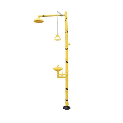 XYIANG Abs Composite Eyewash, Emergency Laboratory Eyewash, with Top Shower Switch Handle and Double Filter Nozzle Easy to Use