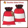 TBABMDPDM Austrian flag Print Christmas Santa Sack,linen Gift Bag with Drawstring,for Xmas Party Package Storage view 3