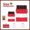 TBABMDPDM Austrian flag Print Christmas Santa Sack,linen Gift Bag with Drawstring,for Xmas Party Package Storage view 4