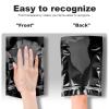 100pcs 7.1"x10.2" Mylar Bags for Food Storage,Smell Proof Bag with Window ResealableStand-up Foil Pouch Packaging Freeze Dried Candy Bag Food Storage Bags for Small Business (Black) view 4