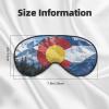 VAFZASC Soft Smooth Sleeping Eye Mask Colorado Mountain Flag, Unisex Light Blockout Blindfold with Adjustable Strap for Night Sleep view 4