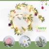 5.9FT Garland with 40 LED Lights for Mantle Lighted Garlands Decor Pastel Spring Lambs Ear Garland with Flower Artificial Window Floral Light Wreath Decorations for Home Indoor view 2