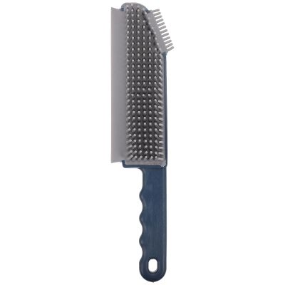 Alipis Multipurpose Kitchen and Bathroom Cleaning Brush, Large Ocean Blue Silicone Window Groove Scrubber, Portable Crevice Cleaner for Home Use
