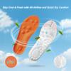 1 Pairs Steppers Insoles for Men & Women 4D Memory Foam Shoe Inserts, Breathable & Cushioned, Trim-to-Fit for Work Boots & Sneakers (Orange, US-Men-7-10) view 4