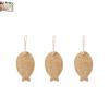 PLAYTHROUGH Natural Loofah Sponge 3 Pcs, Luffa Sponge for Dishwashing Cleaning and Shower Exfoliating (Fish) view 1