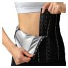 13 Bones Waist Trainer Body Shaper Waisted Cincher Tummy Control Slimming Flat Belly Fat Burning Girdle Corset(Medium) Black view 3