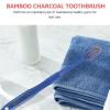 10pcs Charcoal Soft Bristle Toothbrushes with Small Heads for Adults, Household Oral Care, Eco-Friendly Bathroom Accessories Style view 3