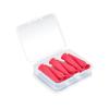 [6-Pack] Vented Scleral Lens Inserter - Orange Contact Lens Applicator for Hard, RGP & Scleral Lenses - BPA-Free Suction Cup Tool for Easy Insertion & Prosthetic Eyes - Includes Travel Case view 1