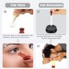 [6-Pack] Vented Scleral Lens Inserter - Orange Contact Lens Applicator for Hard, RGP & Scleral Lenses - BPA-Free Suction Cup Tool for Easy Insertion & Prosthetic Eyes - Includes Travel Case view 3