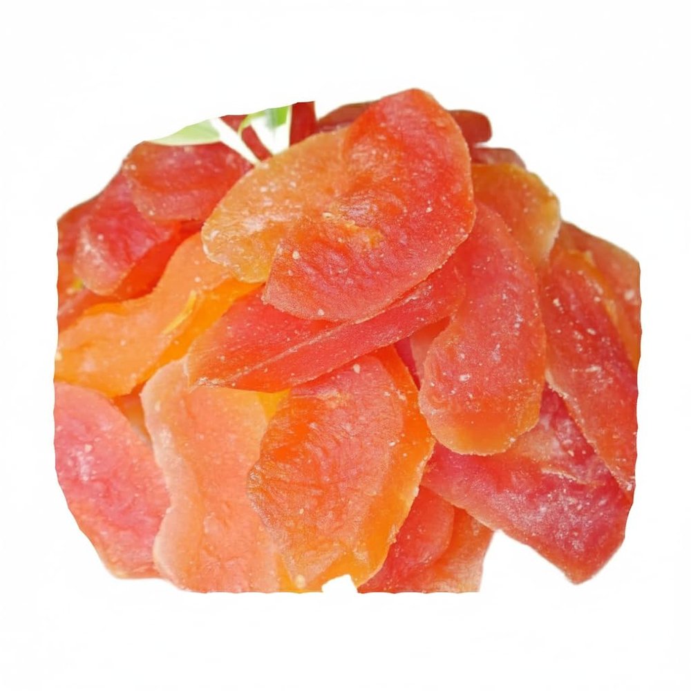 Premium Soft-Dried Papaya Spears - Low Sugar Tropical Fruit Snacks, Chewy Dehydrated Fruit Slices, Non-GMO, Fat-Free Gourmet Treats 300g