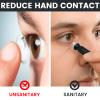 6-Pack Vented Scleral Lens Inserter, Black Contact Lens Applicator Tool for Hard, RGP & Scleral Lenses, BPA-Free Silicone, Easy Lens Insertion for Prosthetic Eyes, Includes Travel Case view 2